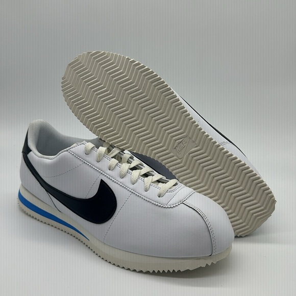 New Nike Cortez '23 Shoes White/Black/Blue DM4044-100 Men's NWOB - Picture 5 of 5